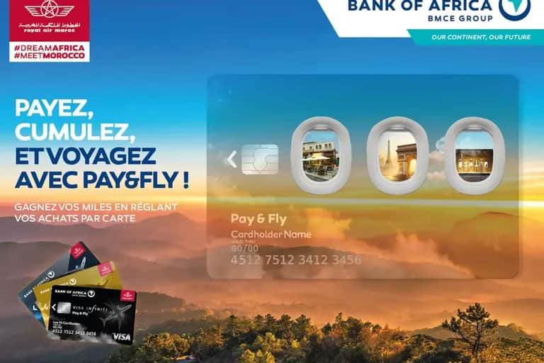 Service aérien: Bank of Africa et Royal Air Maroc lancent "Pay&Fly"