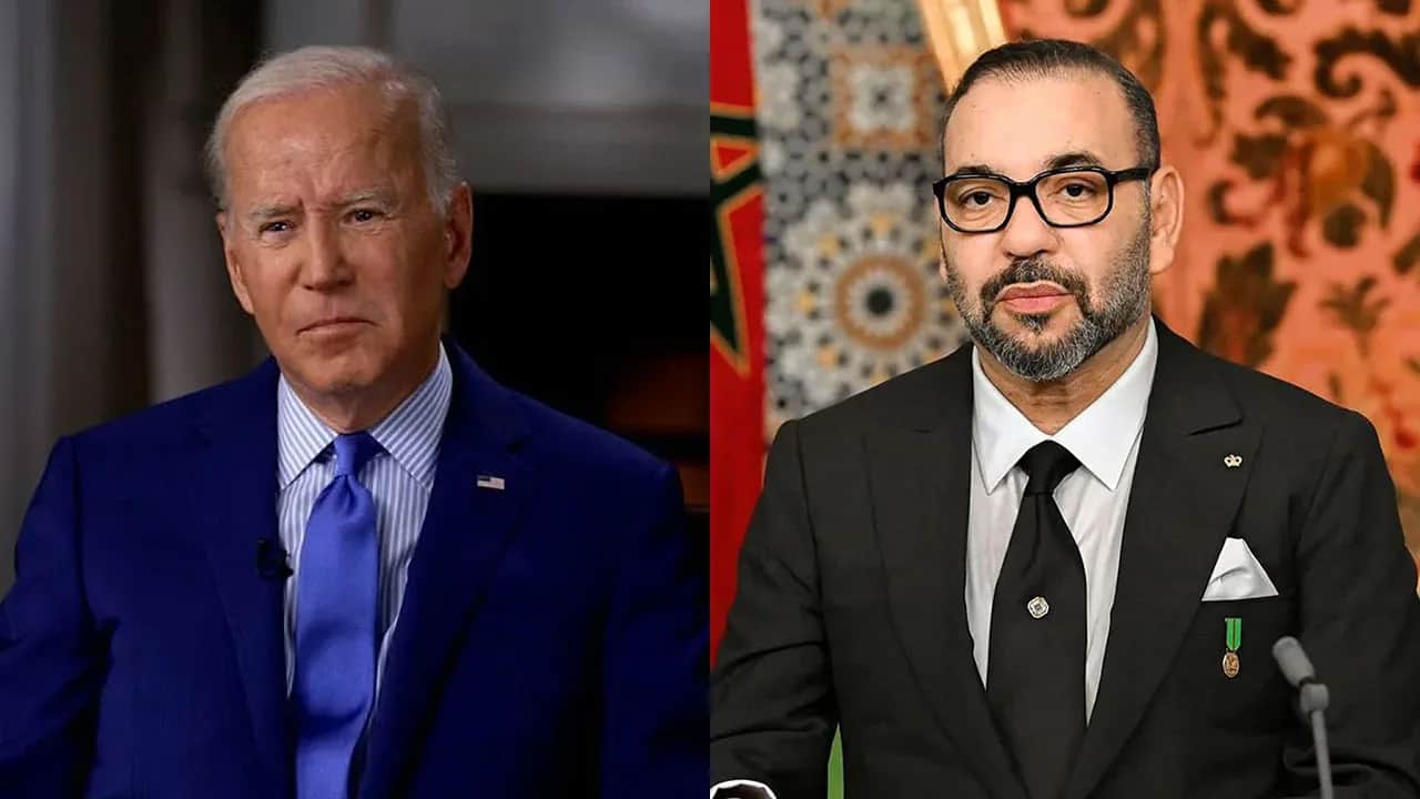 Le Roi reçoit un appel téléphonique du Président Biden