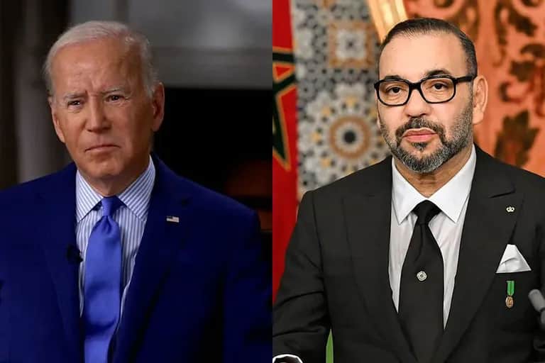 Le Roi reçoit un appel téléphonique du Président Biden