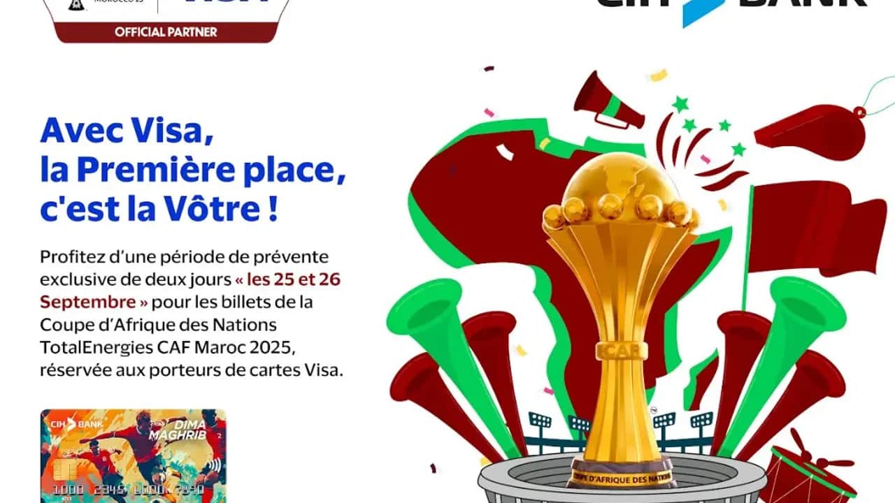 CIH Bank lance la carte DIMA MAGHRIB à l’occasion de la CAN 2025 au Maroc