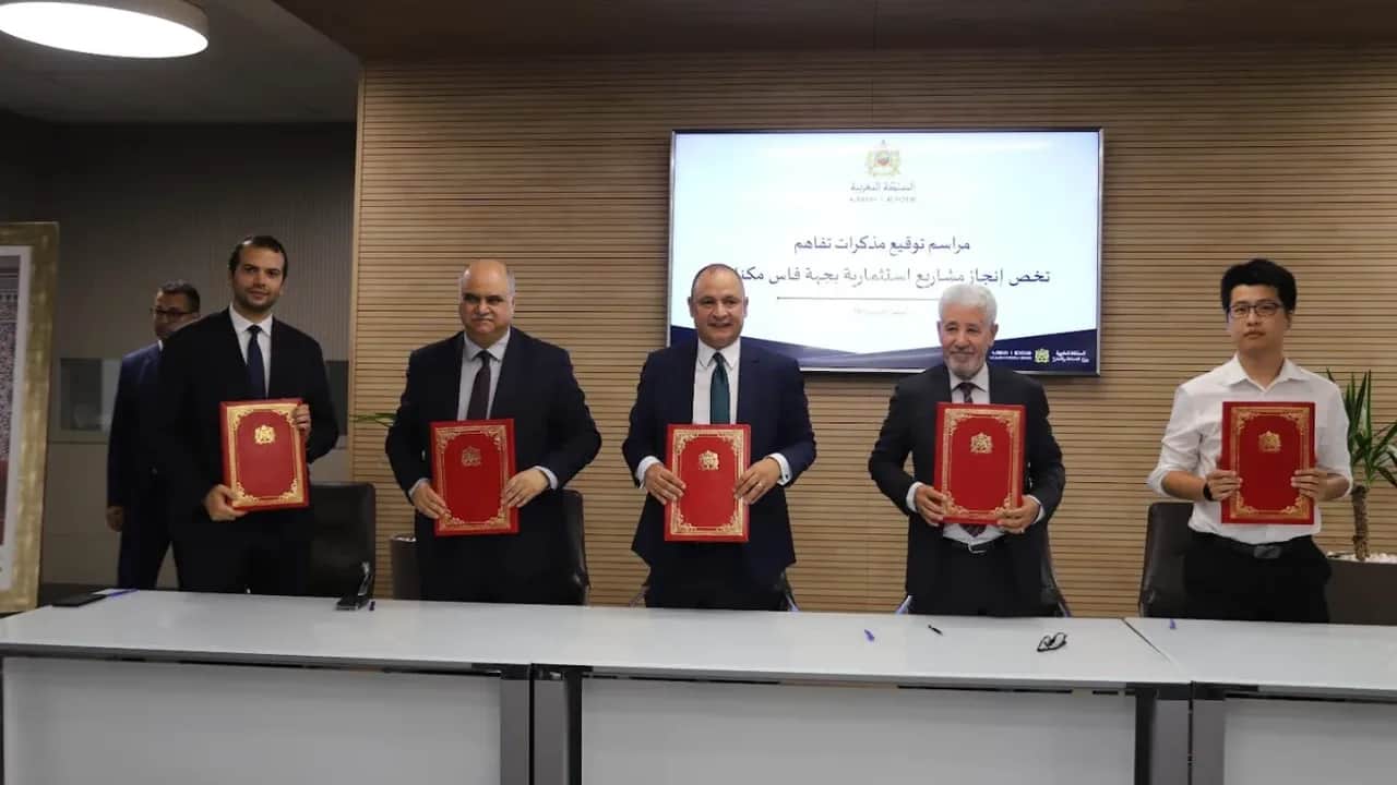 Fès-Meknès: signature de trois protocoles d’accord relatifs à la réalisation de projets d’investissement industriel
