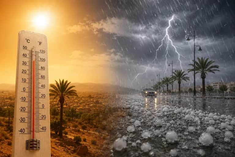 Maroc Météo : temps chaud, averses orageuses et rafales de vent, mardi et mercredi, dans plusieurs provinces