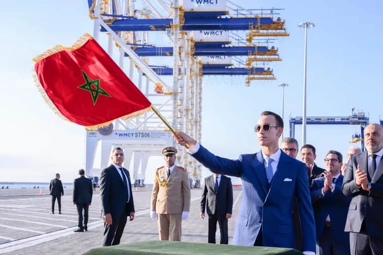 Nador West Med : Le Prince Héritier Moulay El Hassan lance les opérations du premier terminal à conteneurs