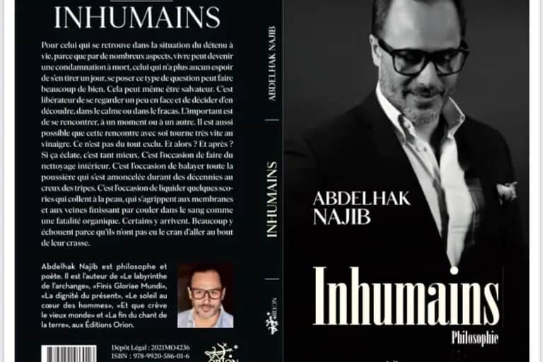 Vient de paraître : «Inhumains» de Abdelhak Najib aux Éditions Orion