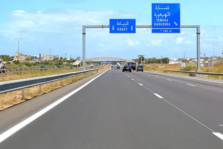 Autoroute Rabat-Casablanca: travaux de réalisation d'un passage inférieur à partir du 19 septembre