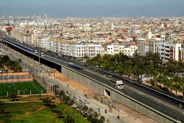 Casablanca : le pont de dénivellation du boulevard Mohammed VI ouvert à la circulation