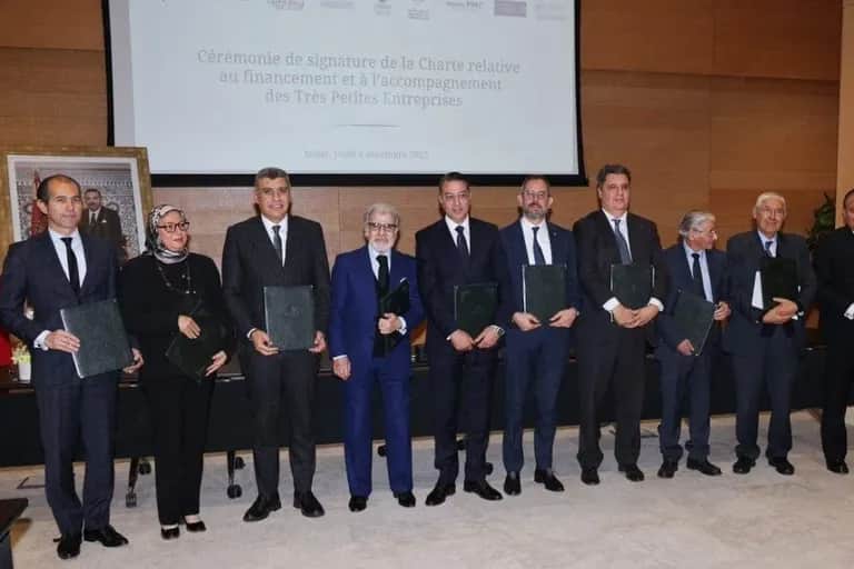 Rabat : signature de la Charte relative au financement et à l'accompagnement des TPE
