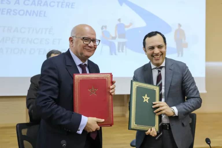 Protection des données: signature d'une convention entre le ministère de l'Inclusion économique et la CNDP