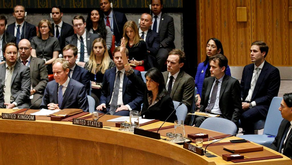 Al-Qods : Veto US à l’ONU à la résolution appelant Trump à changer d’avis