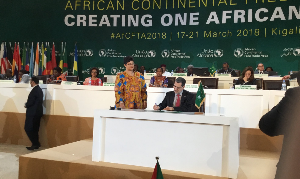 Le Maroc signe l'accord établissant la zone de libre-échange continentale africaine