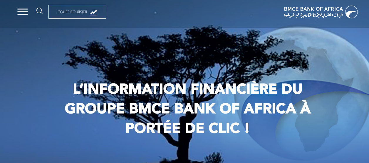 BMCE Bank Of Africa lance son site de communication financière