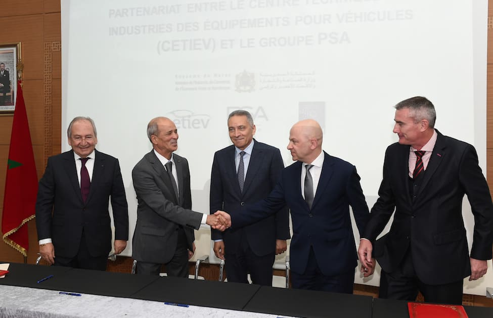 PSA donne un coup de pouce au secteur automobile au Maroc