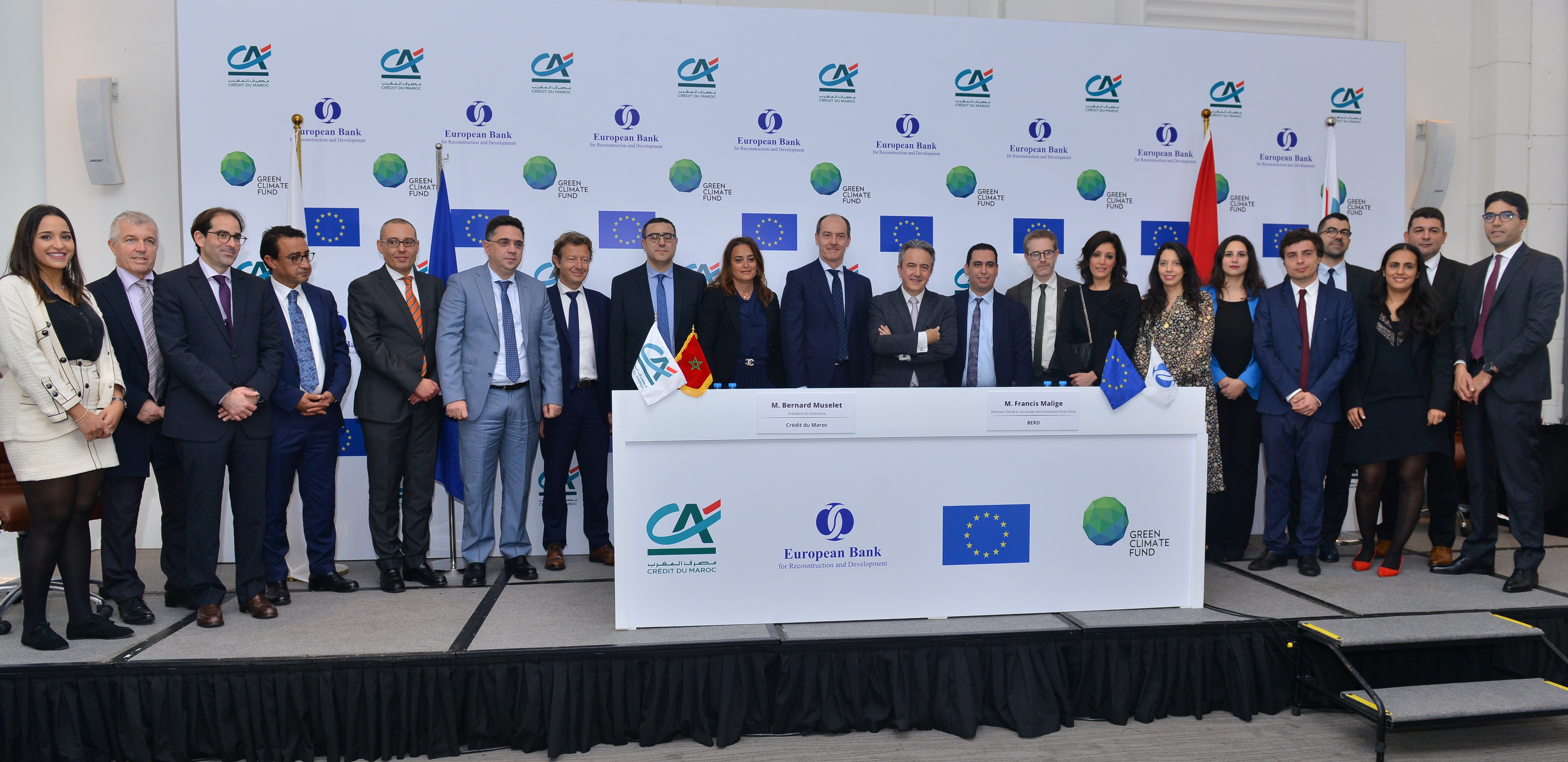 Economie verte : La BERD accorde un prêt de 20 millions d’euros au Crédit du Maroc.