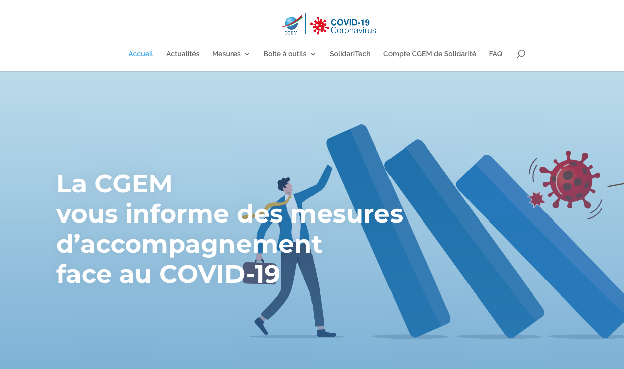 La CGEM lance un site dédié à la pandémie du Covid-19