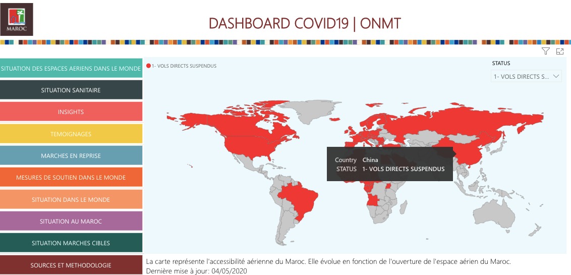 Covid-19 : L’ONMT met en place un site interactif au profit des opérateurs touristiques