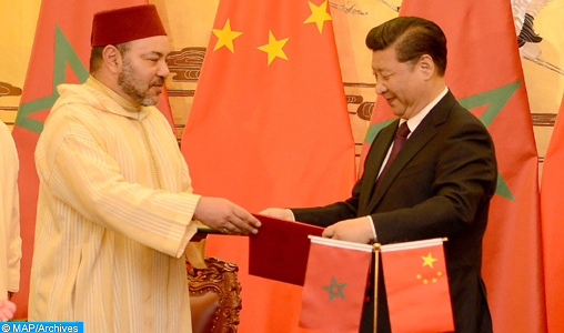 Le Roi Mohammed VI s'entretient avec Xi Jinping