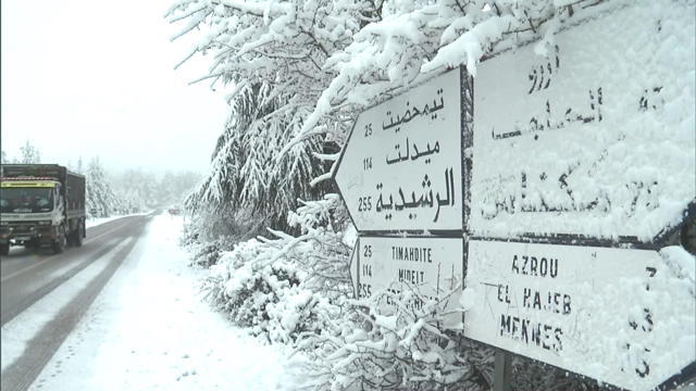 Forte chute de neige, vents violents et vague de froid au Maroc