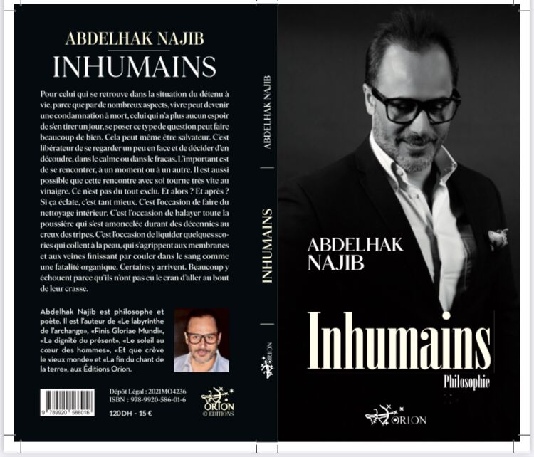 Vient de paraître : «Inhumains» de Abdelhak Najib aux Éditions Orion