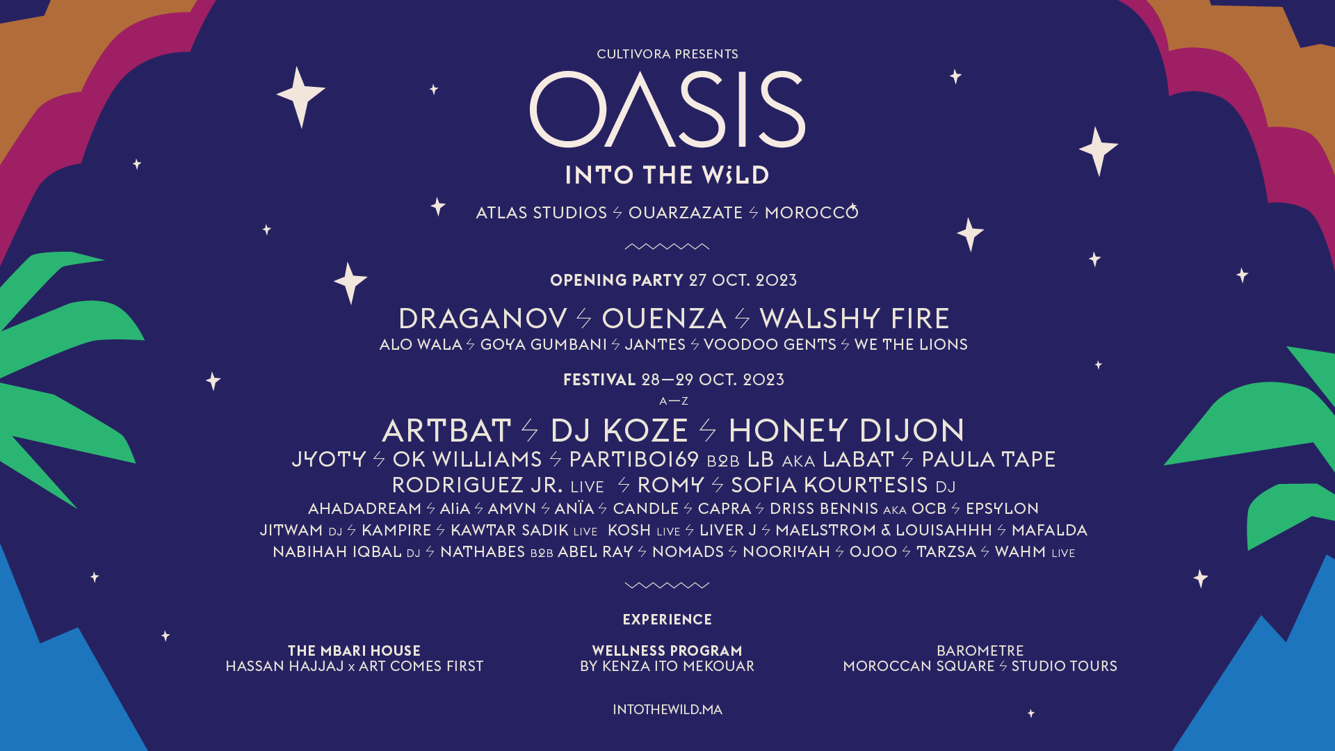 Oasis: Into the wild annonce la programmation de l’édition 2023 du festival