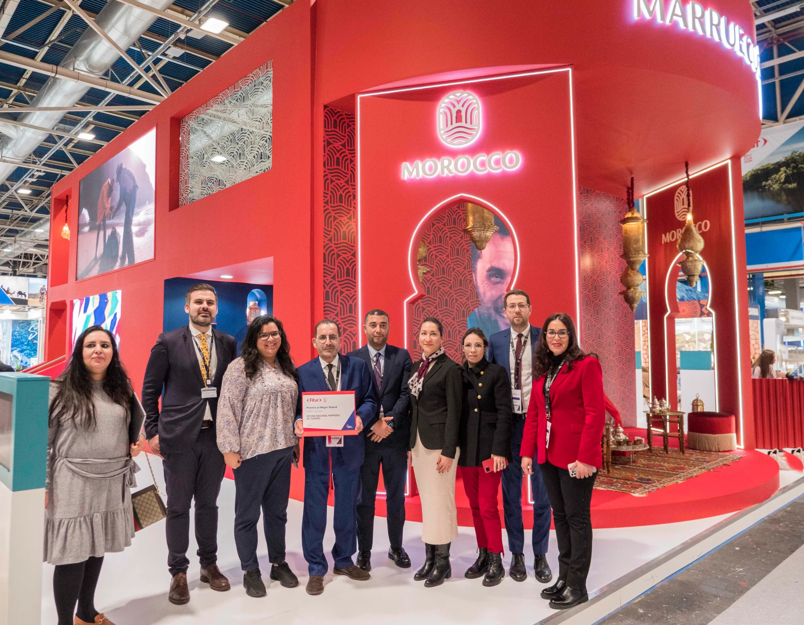 Madrid: l'ONMT remporte le prix du meilleur stand au Fitur 2024