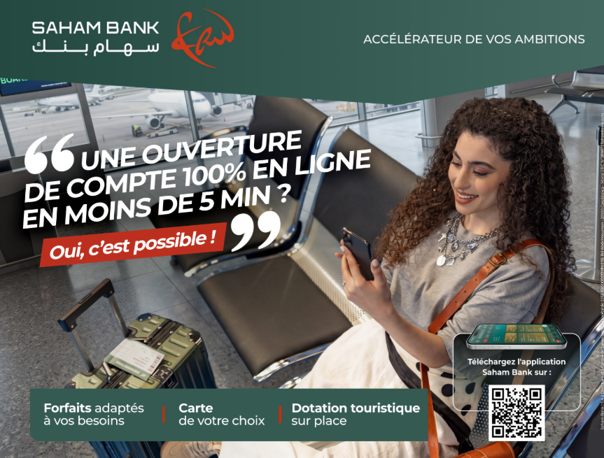 Saham Bank lance l'ouverture de compte bancaire 100 % en ligne